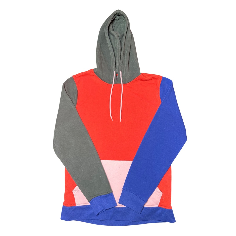 Brooklyn Cloth Colorblock Hoodie Mens Size M Multicolor Fleece Pullover